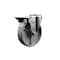 Service Caster 5'' Semi Steel Wheel Swivel Bolt Hole Caster with Posi Lock Brake SCC-BH20S515-SSR-PLB - alternate 1